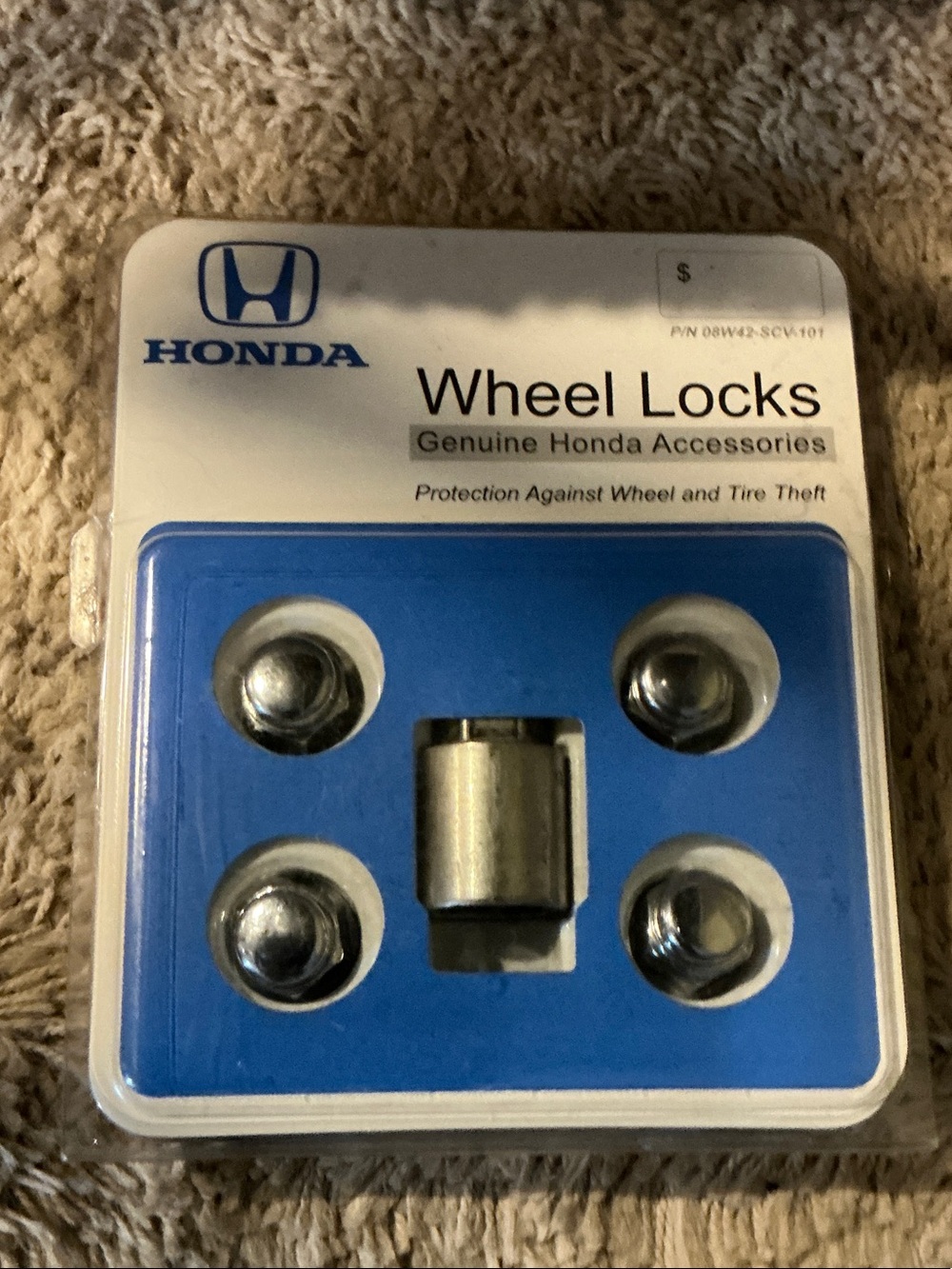 Honda Wheel Locks Set - Silver